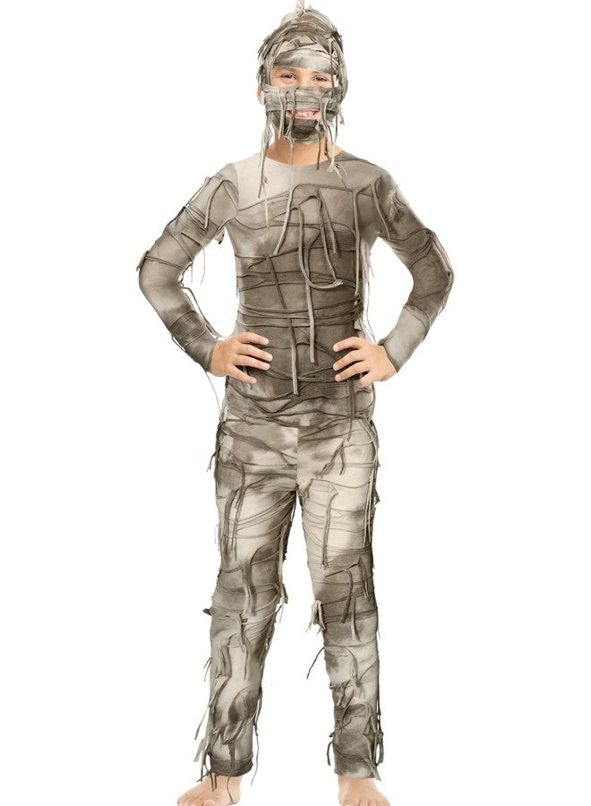 Liitrsh Halloween Mummy Costume for Kid Halloween Mysterious Mummy Outfit DIY for Boy Girl Cosplay Party(12-14 Years Old) - Image 2